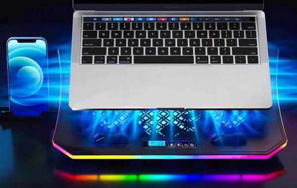 12 کول پد لپ تاپ با نورپردازی RGB؛ زیبا، باکیفیت و کاربردی