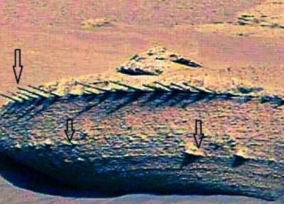پیدا شدن رد یک فضاپیمای بیگانه در مریخ، عکس